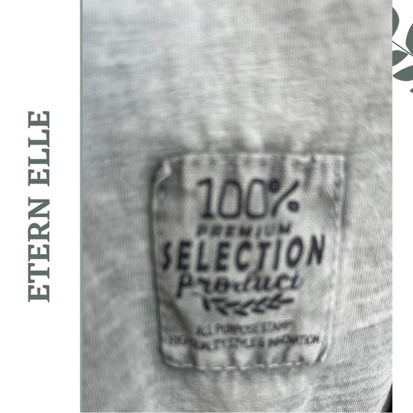 Etern Elle Lightwight Casual Pullover Top V-Neck Button  Back Tie Small Medium - Picture 5 of 9